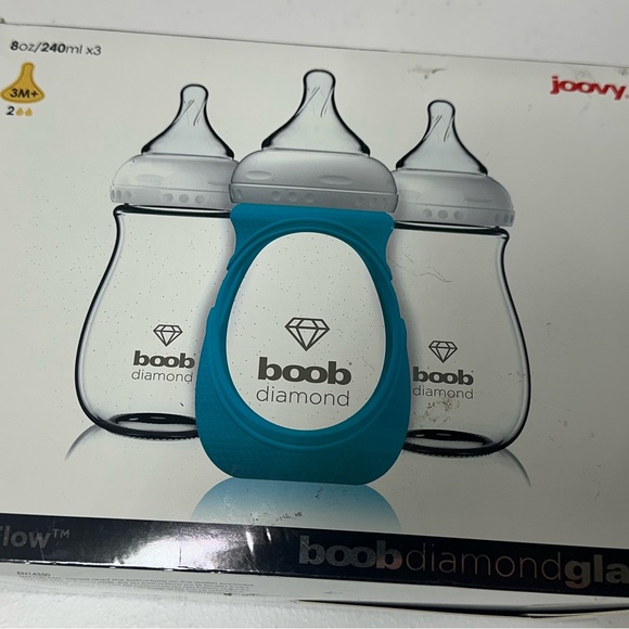 Joovy Boob Diamond Glass Baby Bottles - Picture 1 of 3
